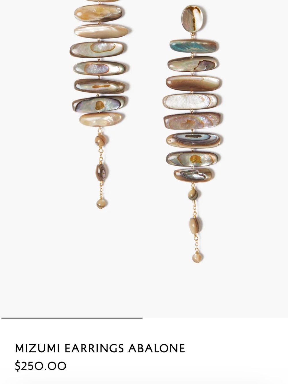 Chan Luu Analone Stacked Drop Earrings